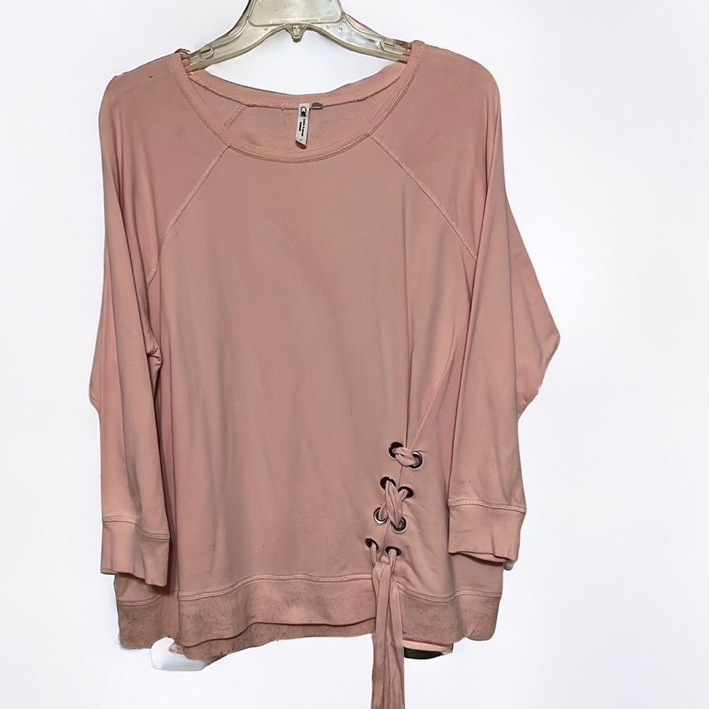 Cable & Gauge pink pullover. Sz 1X